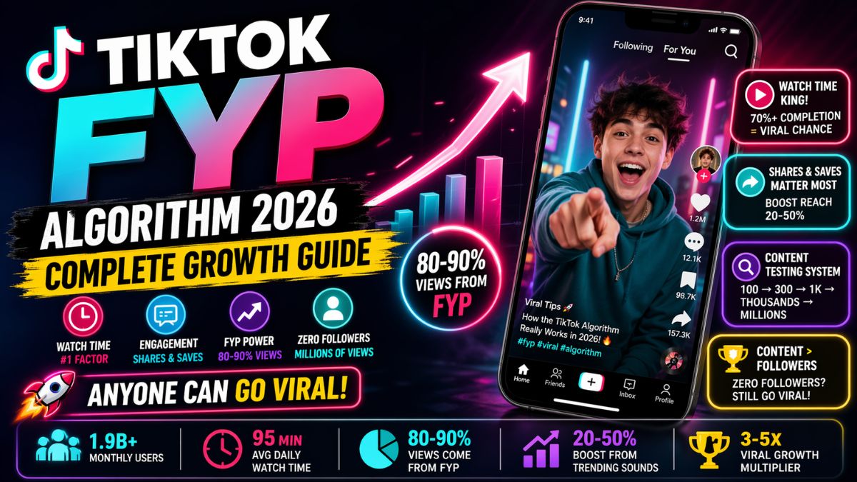 TikTok For You Page Growth Made Easy (2026 Guide to Rank #1 & Go Viral)